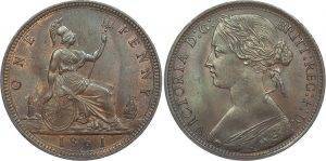1861 uncirculated penny